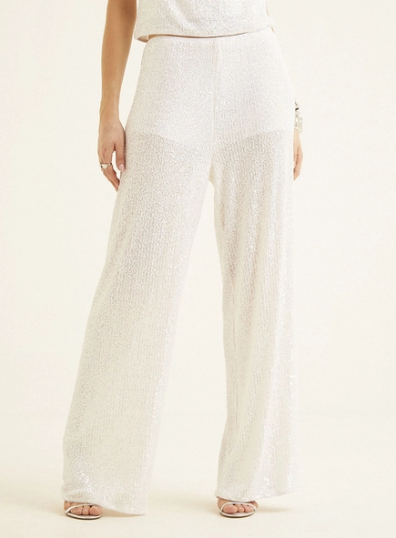 Calça Feminina Pantalona Paetê