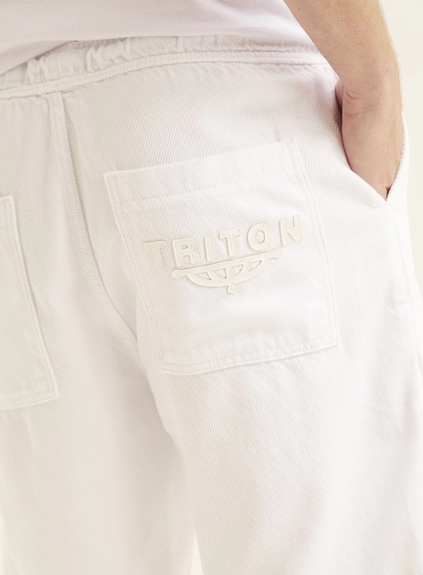 Bermuda Sarja  Masculino Triton Branco 3