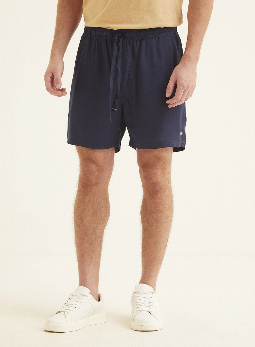 Bermuda Tecido Plano  Masculino Triton Azul 2