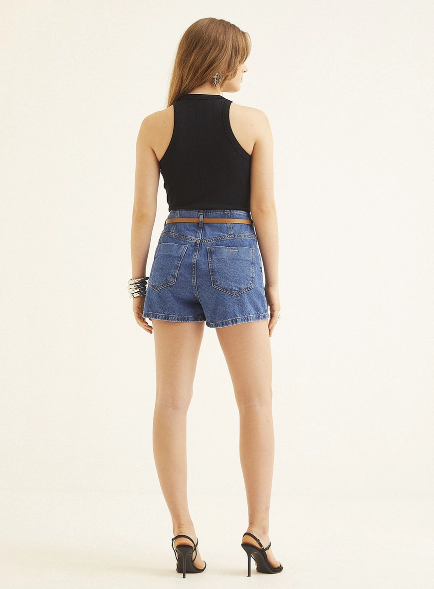 Short Jeans  Feminino Triton Índigo 5