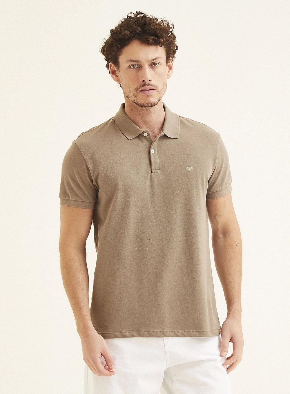 Polo Masculina Fit Marrom 2