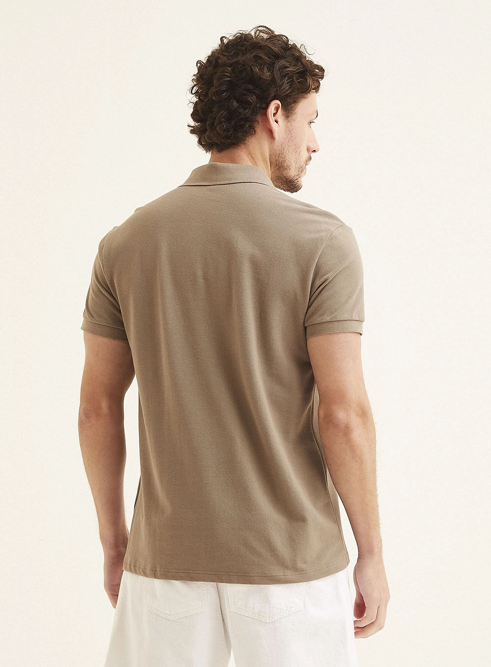 Polo Masculina Fit Marrom 4