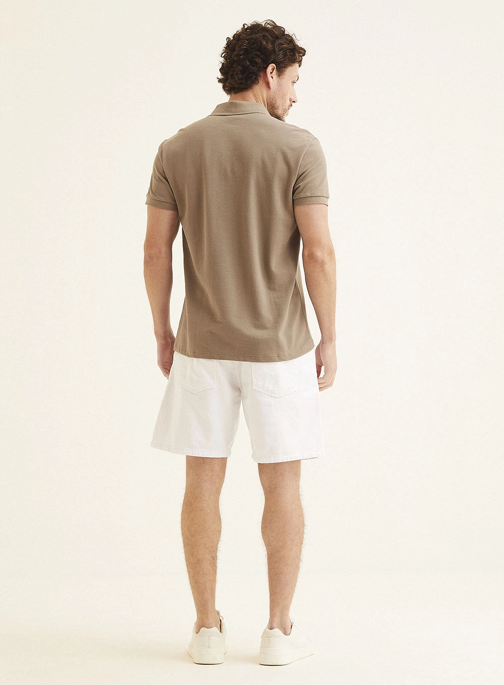 Polo Masculina Fit Marrom 5