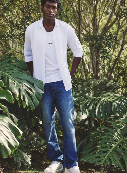 Camisa Masculina Linho Casual