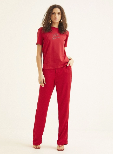 Camiseta Feminina Básica Com Estampa