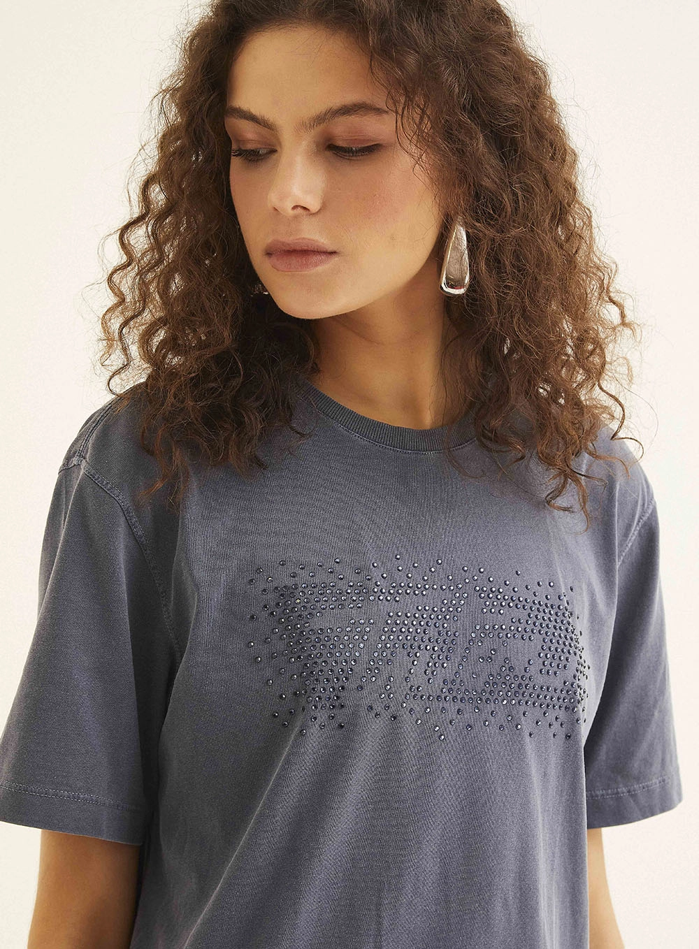 Camiseta Com Aplicação Azul 3