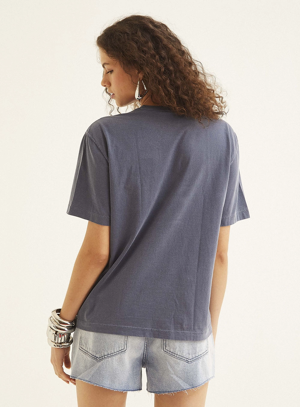 Camiseta Com Aplicação Azul 4