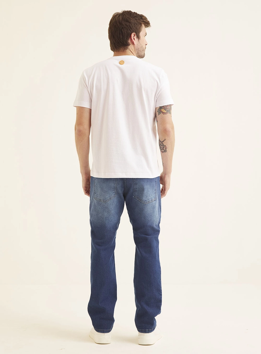 Camiseta Masculina New Básica Branco 5
