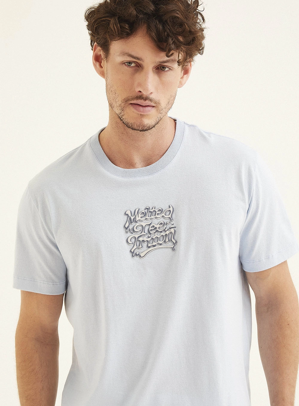Camiseta Masculina New Com Estampa Azul 3