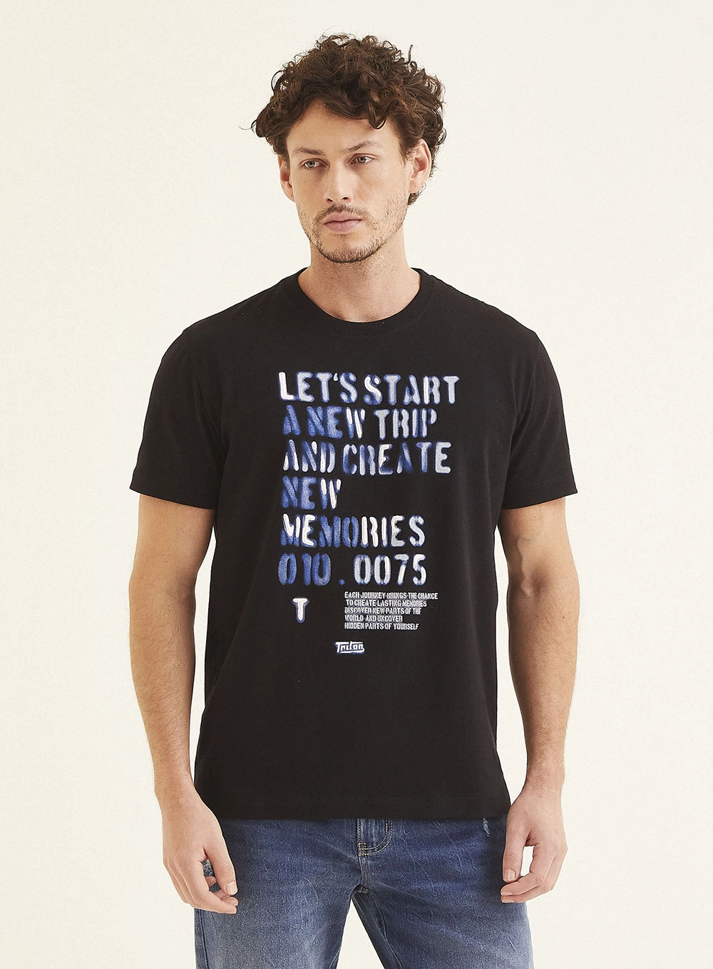 Camiseta New Com Estampa Preto 2