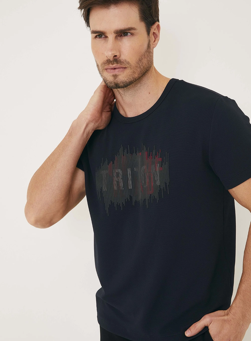 Camiseta Masculina New Manga Curta Preto 3
