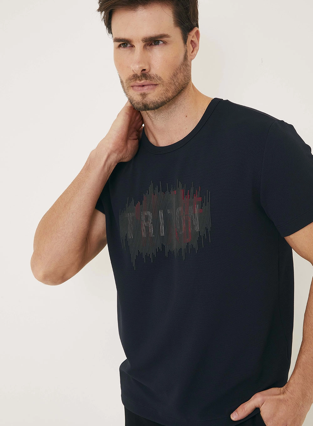Camiseta Masculina New Manga Curta Preto 3