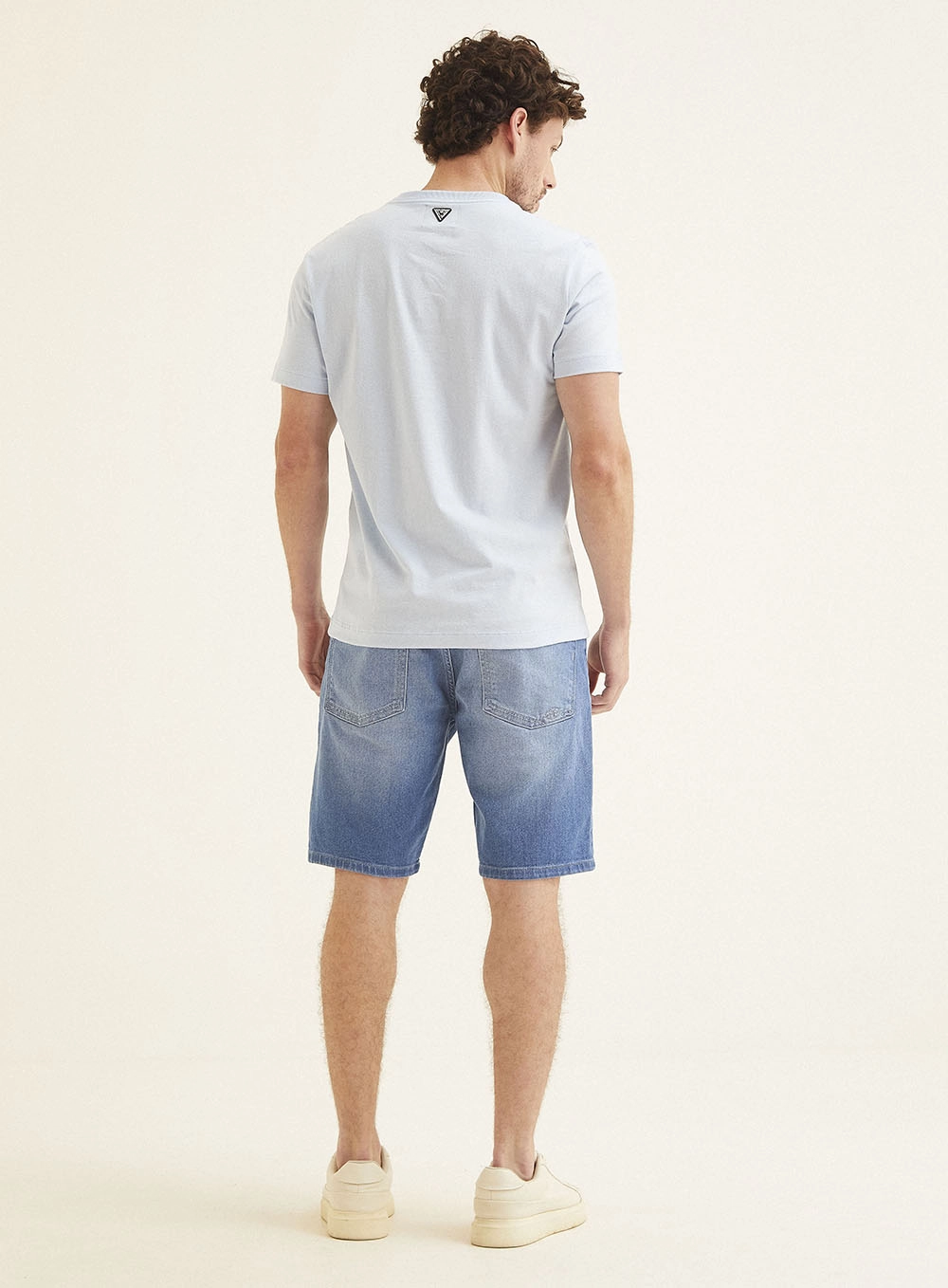 Camiseta Masculina Fit Manga Curta Azul 5