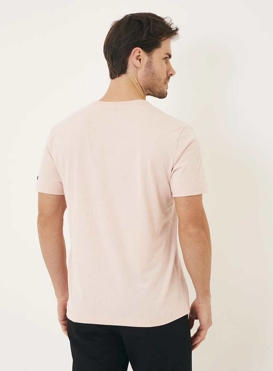 Camiseta Masculina New Com Estampa Rosa 4