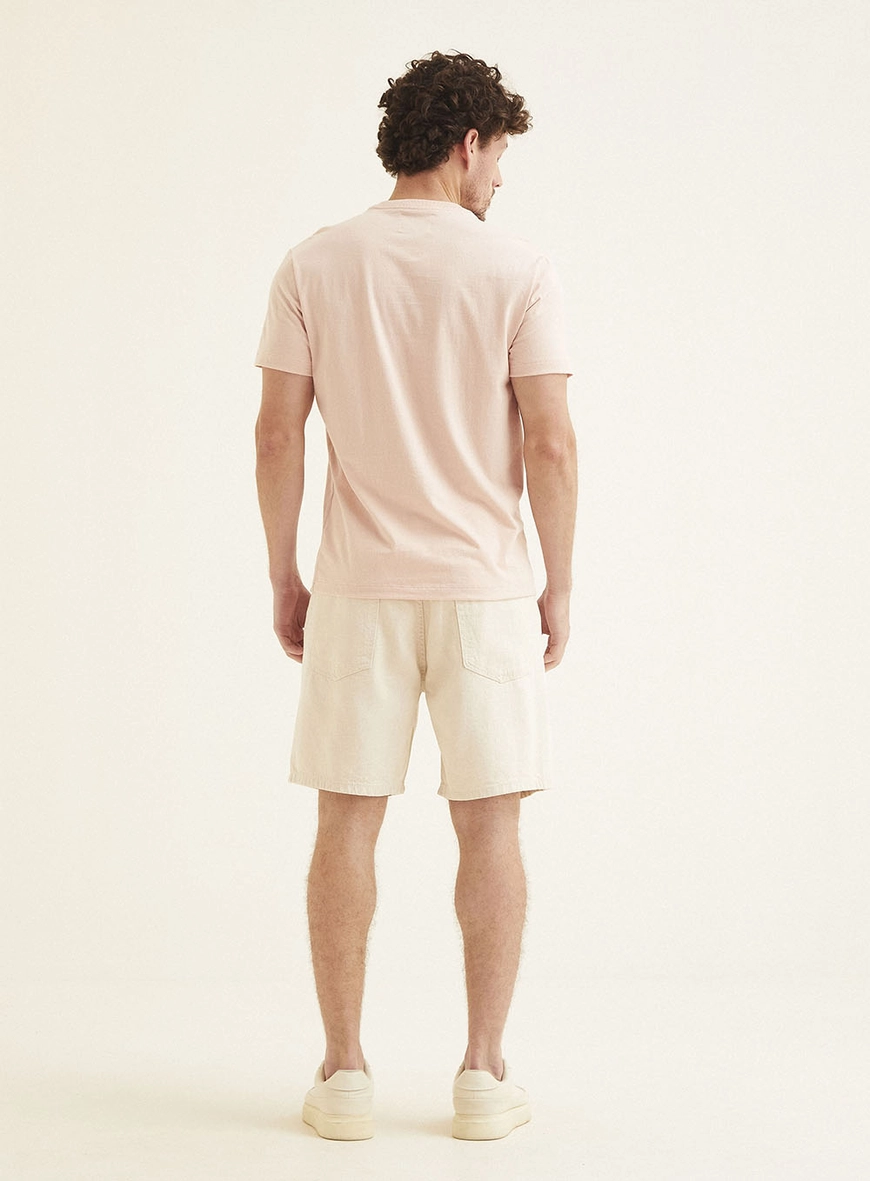 Camiseta Masculina Fit Com Estampa Rosa 5