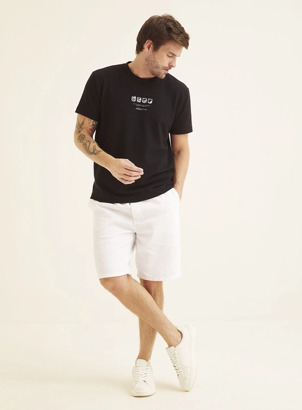 Camiseta Masculina New Com Estampa Minimalista