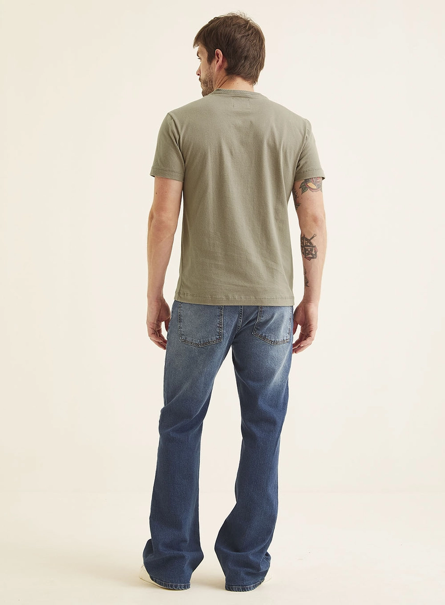 Camiseta Masculina Fit Com Estampa Marrom 5
