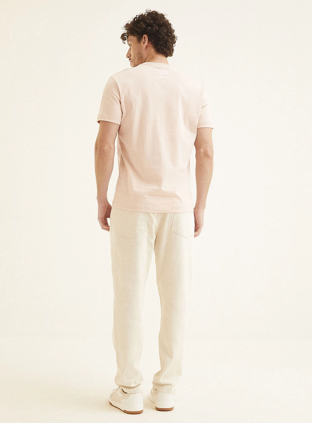 Camiseta Masculina Fit Básico Rosa 5