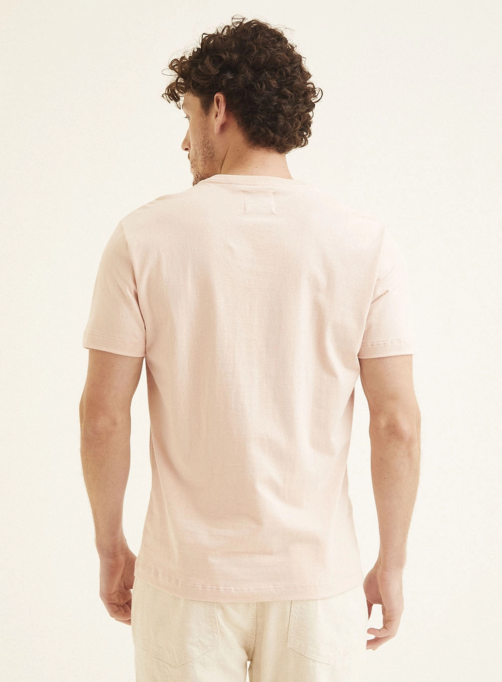 Camiseta Masculina Fit Básico Rosa 4