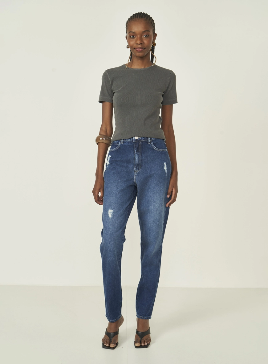 Calca Jeans Feminina Mom Madrid