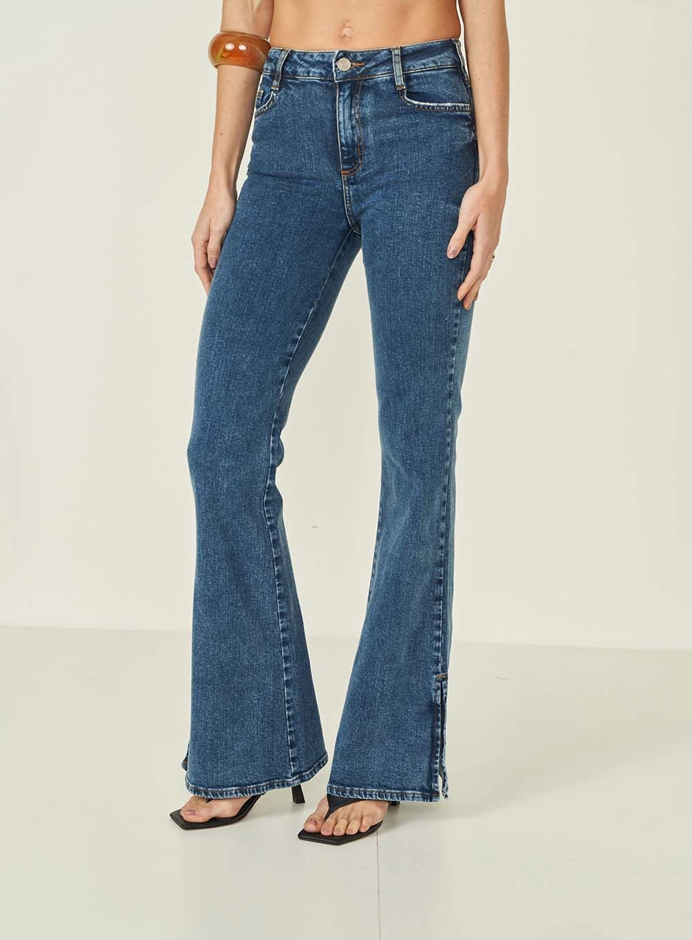 Calca Jeans Feminina Flare Nova York Índigo
