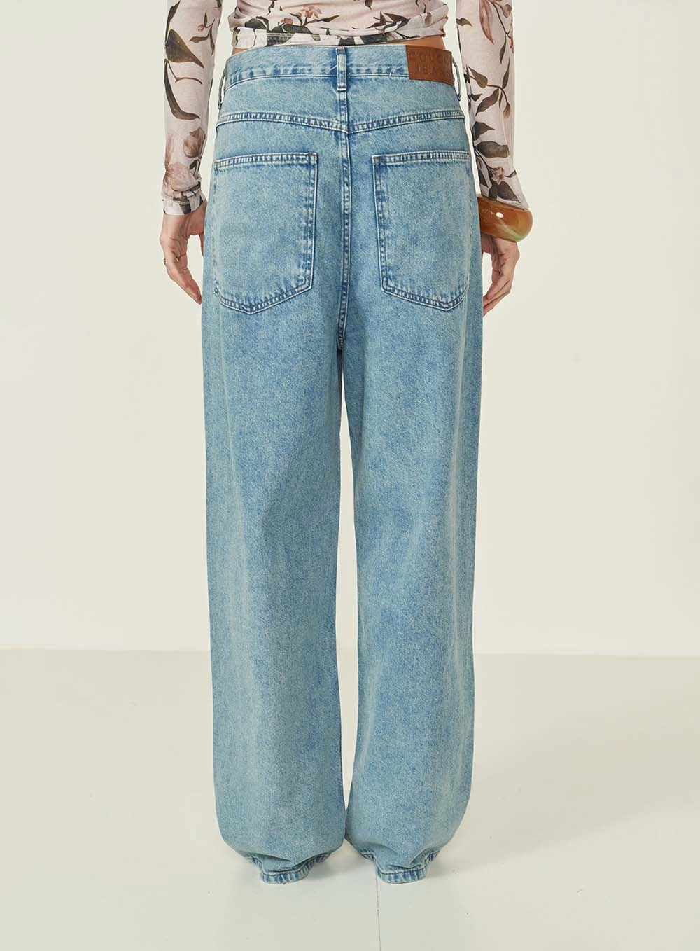 Calca Jeans Feminina Baggy California Índigo