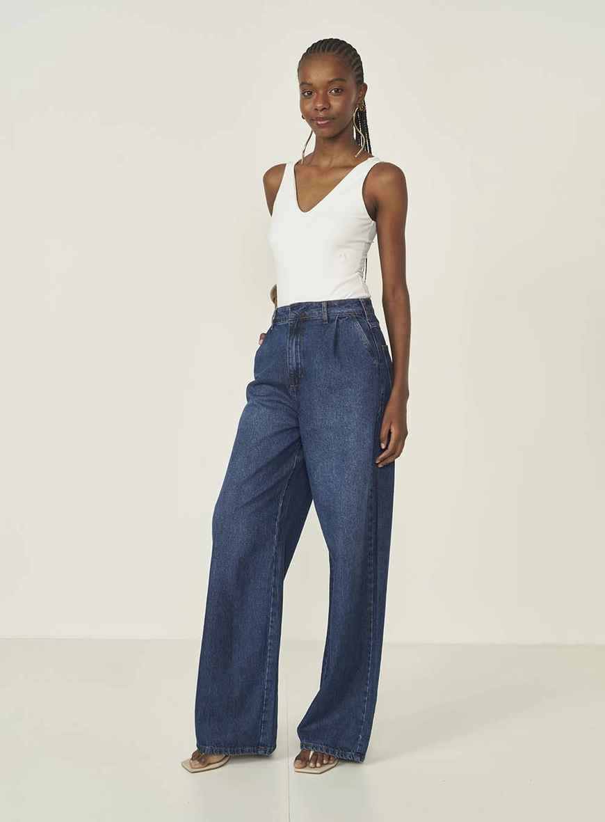 Calca Jeans Feminina Alfaiataria Tóquio