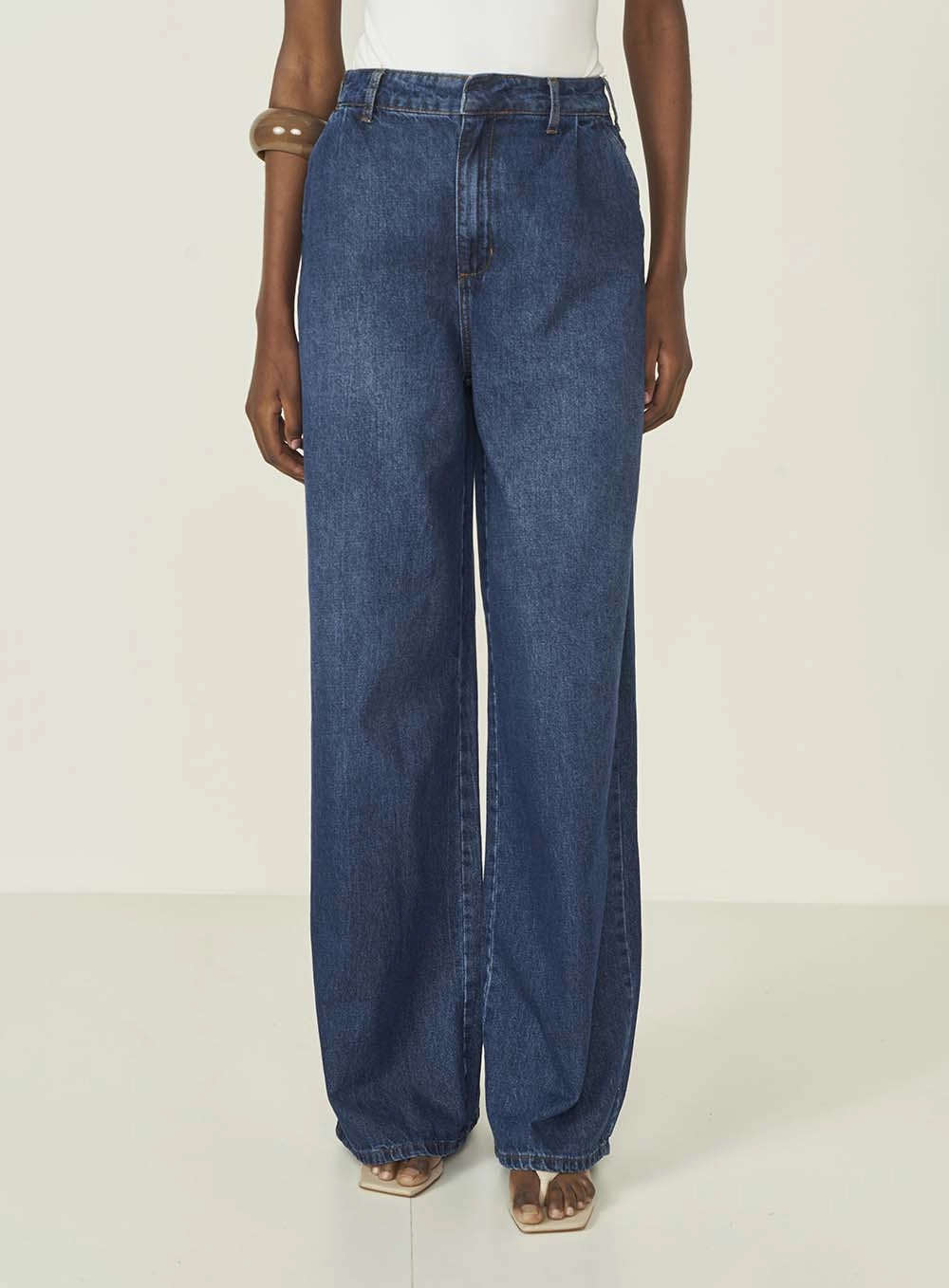 Calca Jeans Feminina Alfaiataria Tóquio Índigo