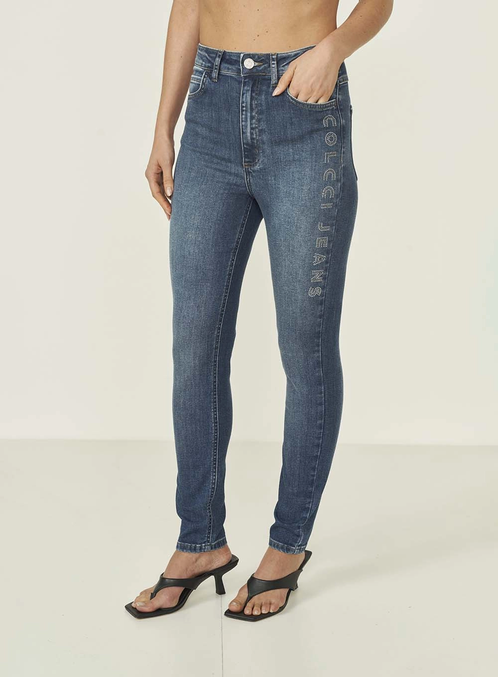 Calca Jeans Feminina Skinny Madrid Stretch Índigo