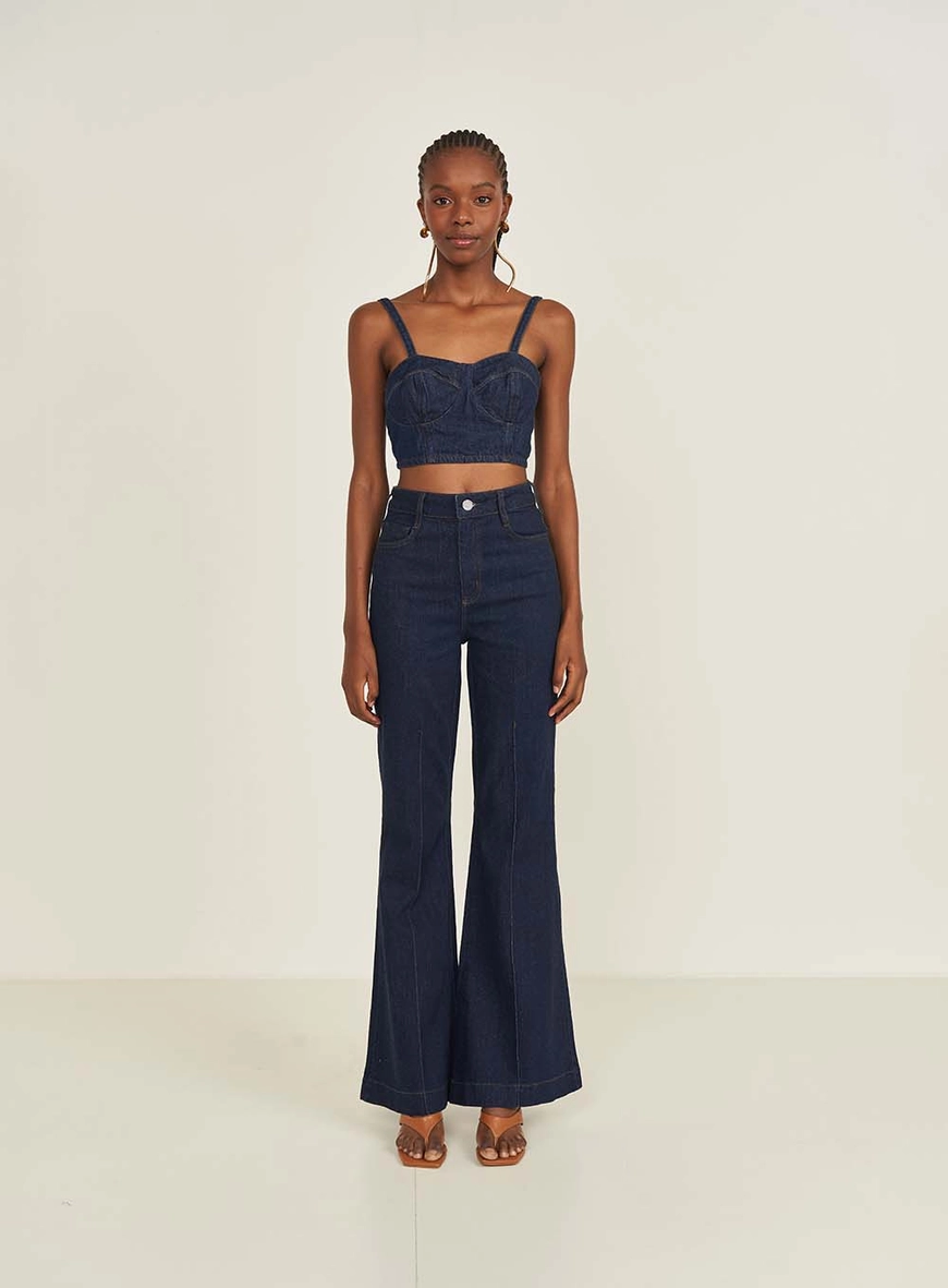 Calca Jeans Feminina Boot Cut Madrid