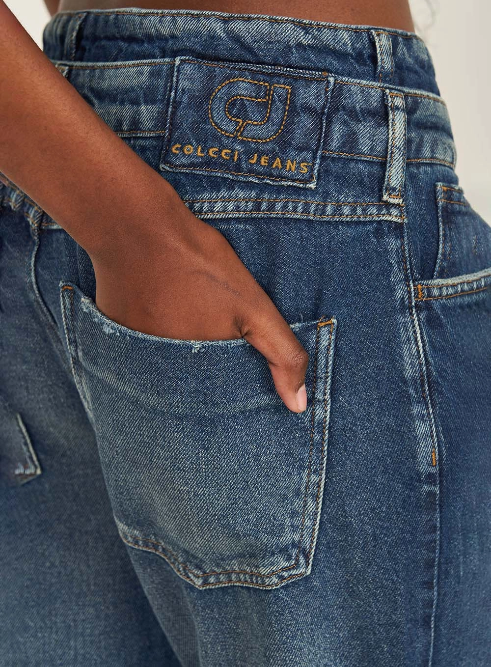 Calca Jeans Feminina Reta Roma Índigo