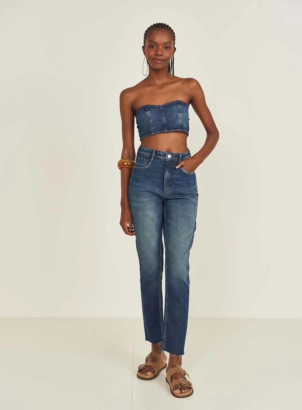 Calça Jeans Reta Madrid Índigo