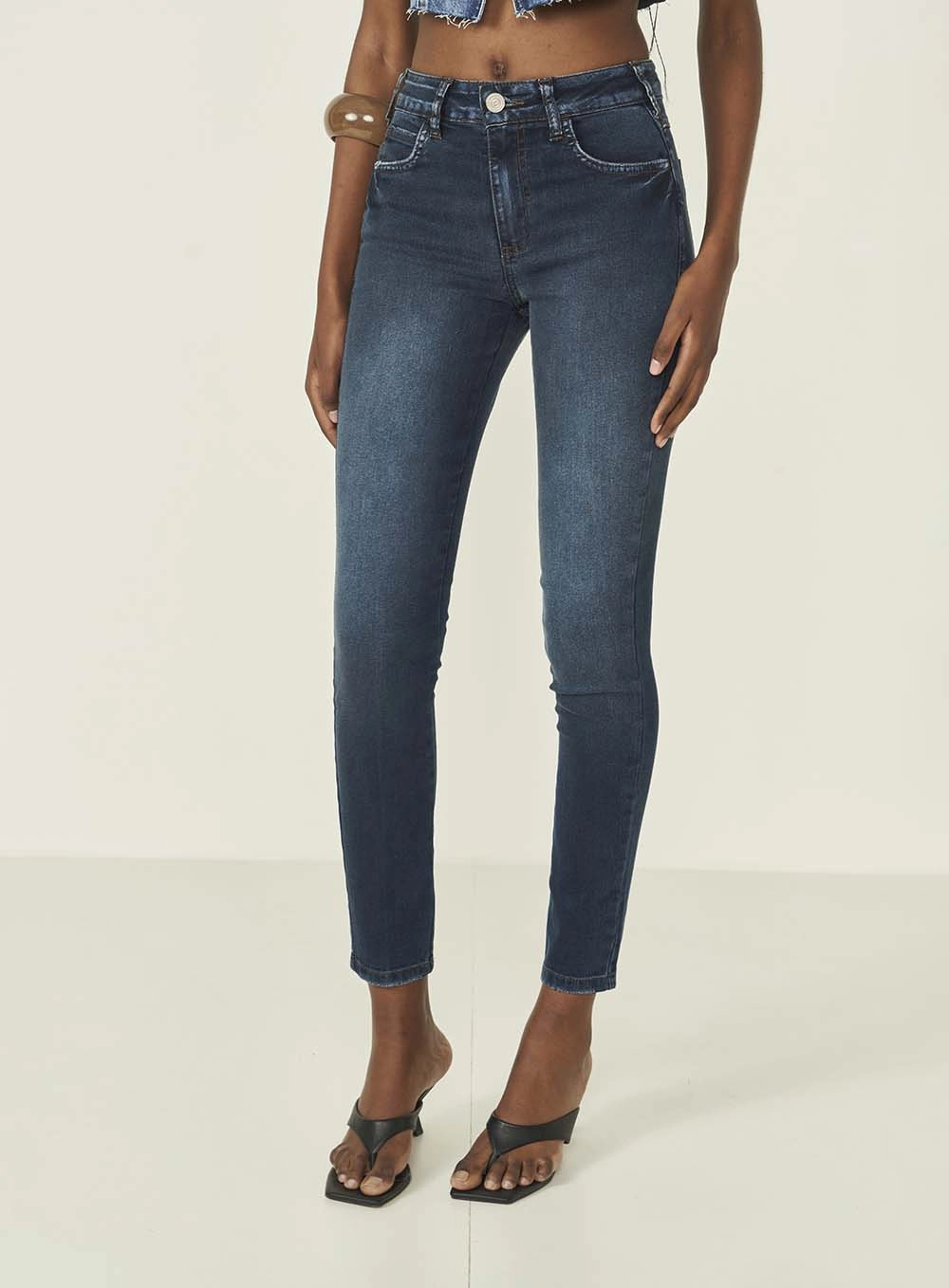 Calca Jeans Feminina Skinny Nova York Índigo