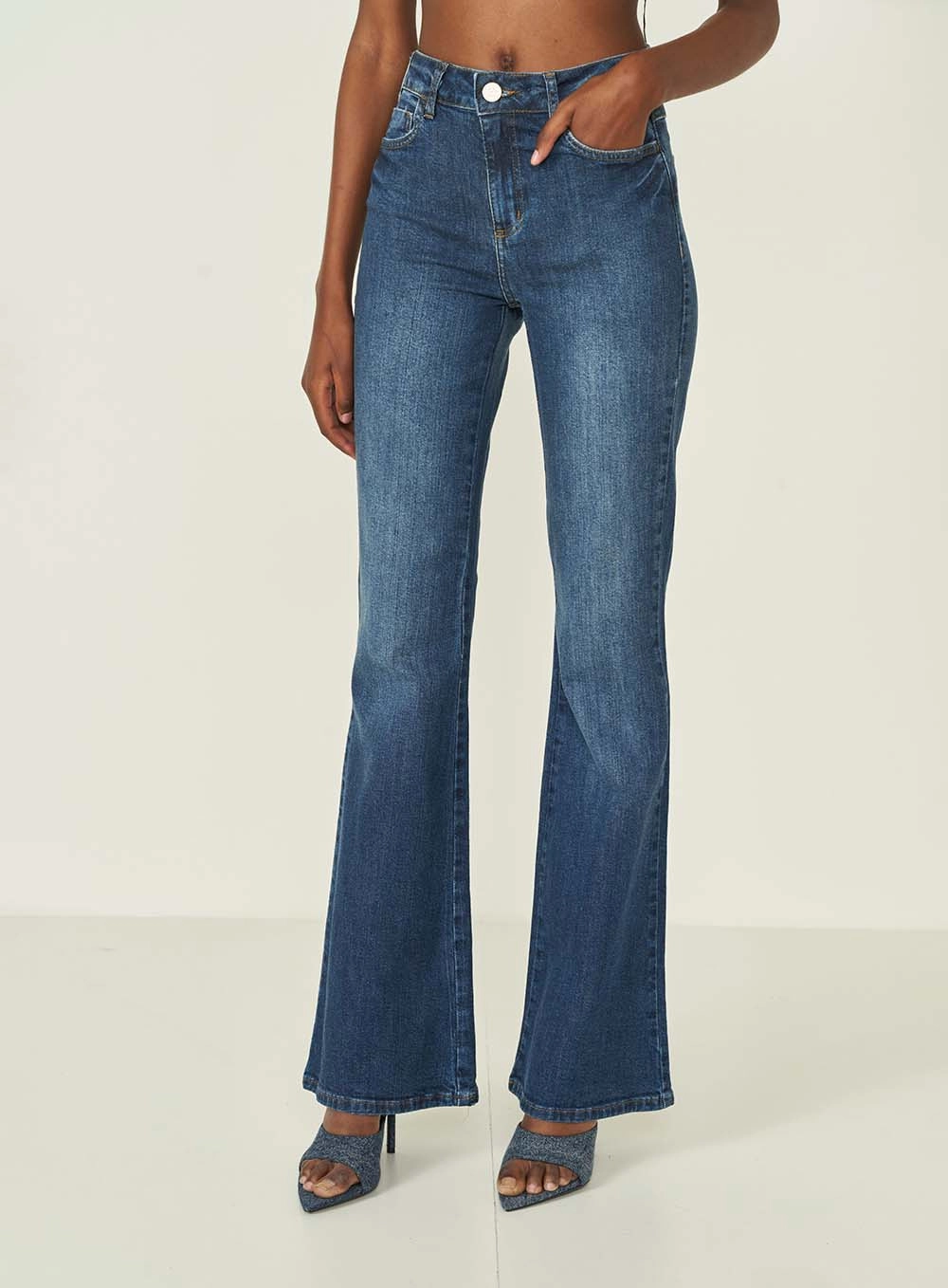 Calça Jeans Nova York Flare Índigo