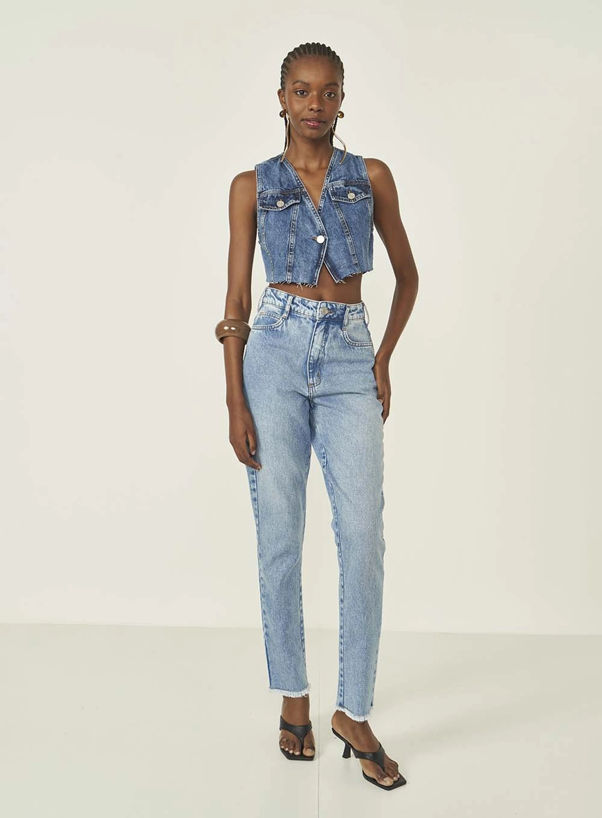 Calca Jeans Feminina Mom Madrid