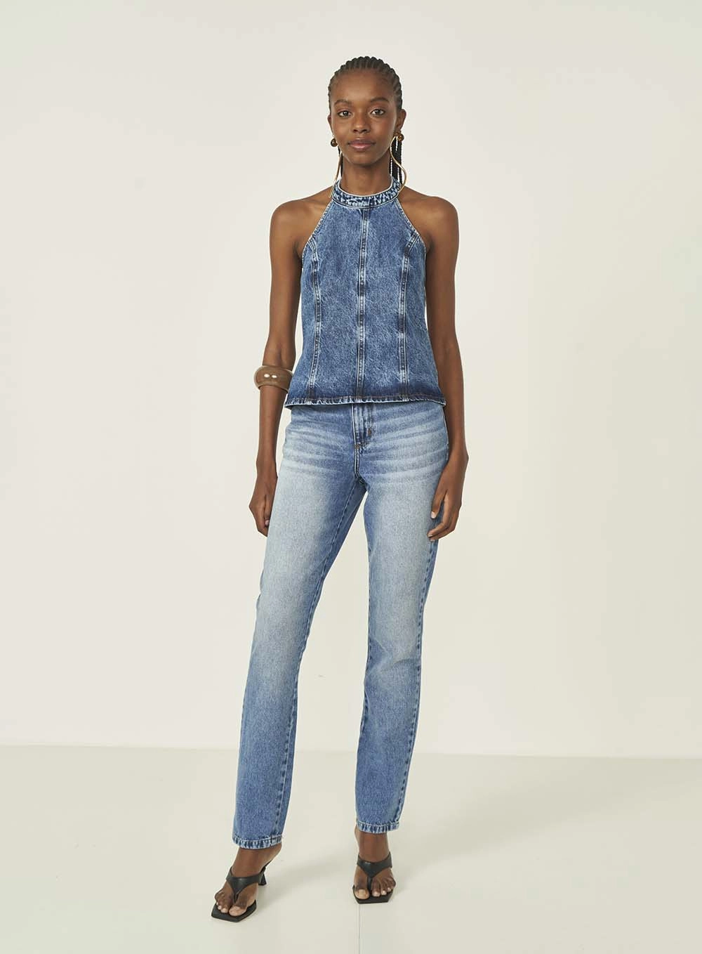 Calça Jeans Reta Roma Índigo