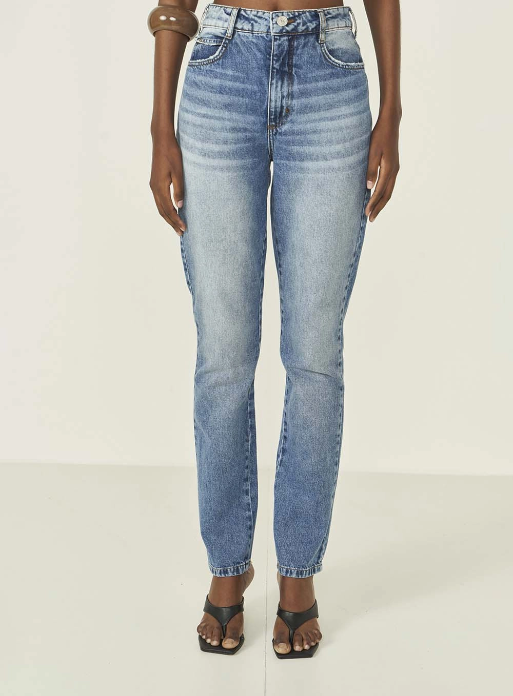 Calça Jeans Reta Roma Índigo