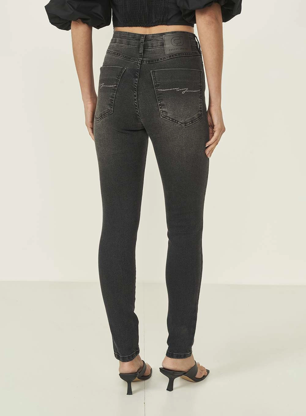 Calça Jeans Skinny Madrid Indigo Preto
