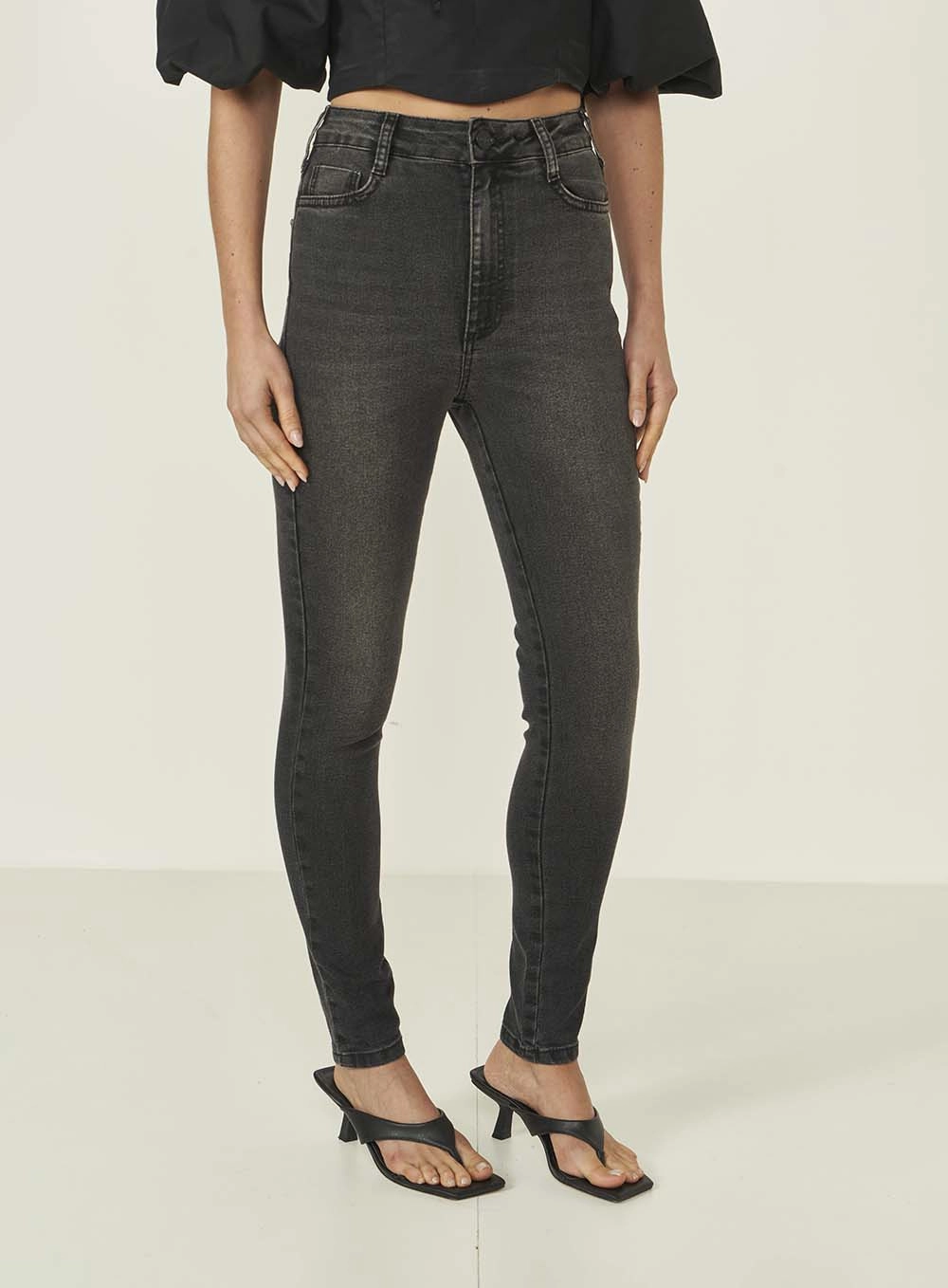 Calça Jeans Skinny Madrid Indigo Preto