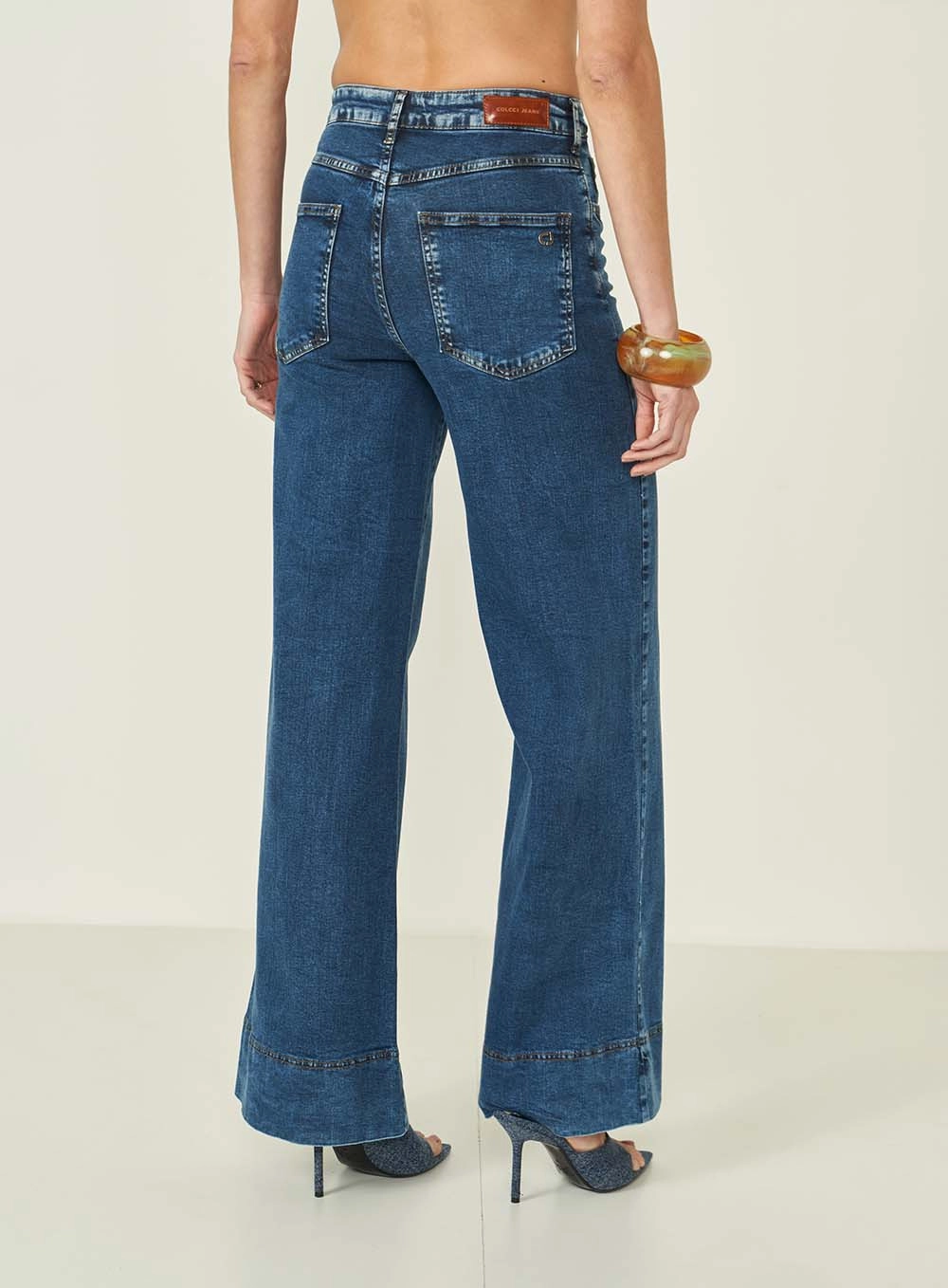 Calça Jeans Pantalona Lisboa Índigo