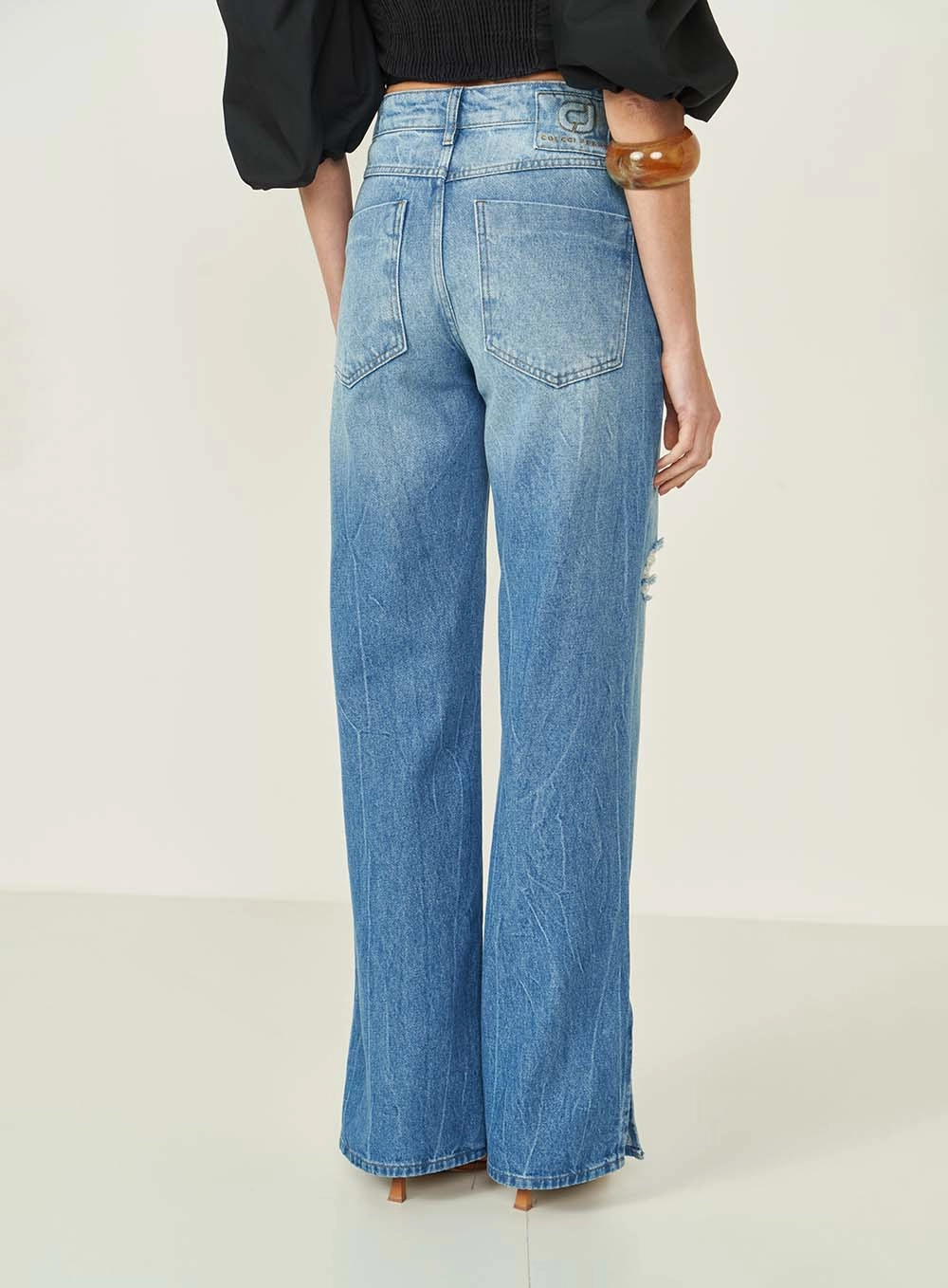 Calça Jeans Wide Leg Berlim Índigo