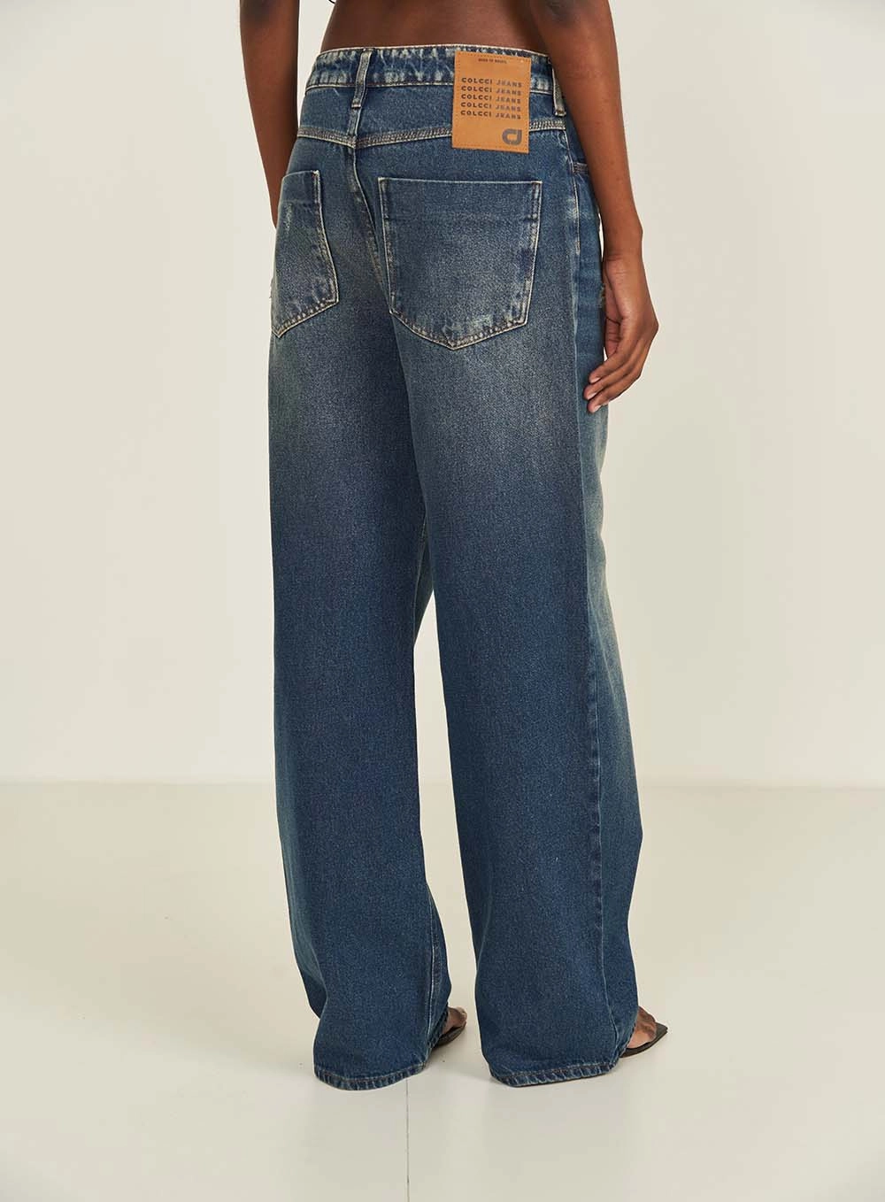 Calca Jeans Feminina Baggy Seul Índigo