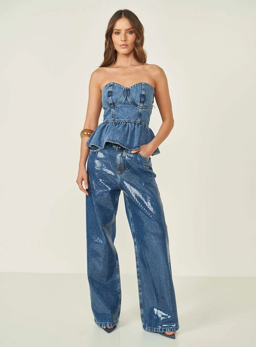 Calca Jeans Feminina Baggy Seul