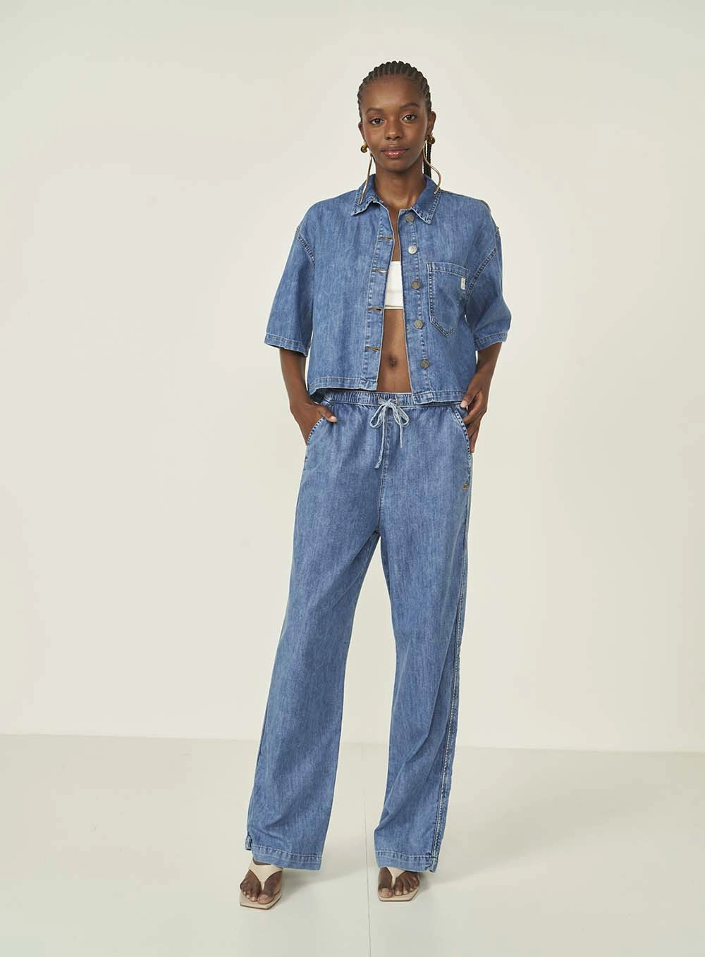 Calça Jeans Seul Baggy Índigo