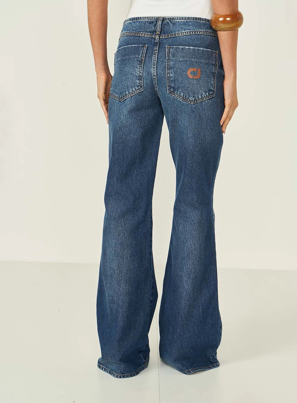 Calca Jeans Feminina Flare Roma Índigo