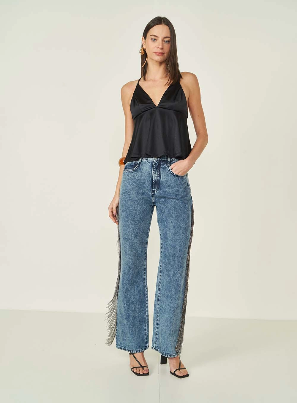 Calça Jeans Feminina Boyish Barcelona Índigo