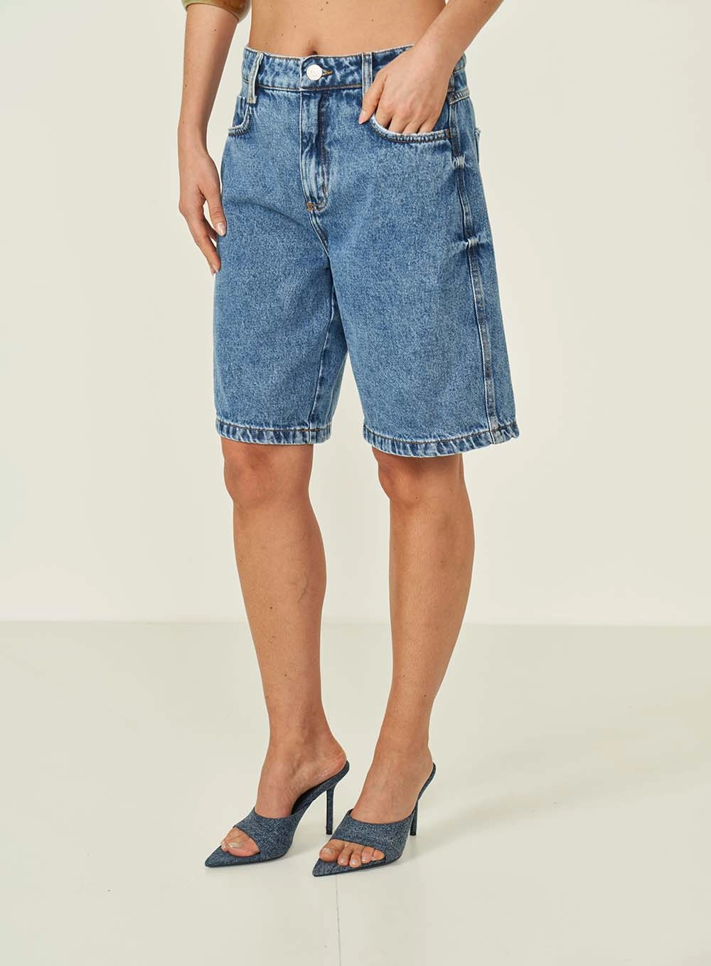 Bermuda Jeans Cancun Índigo