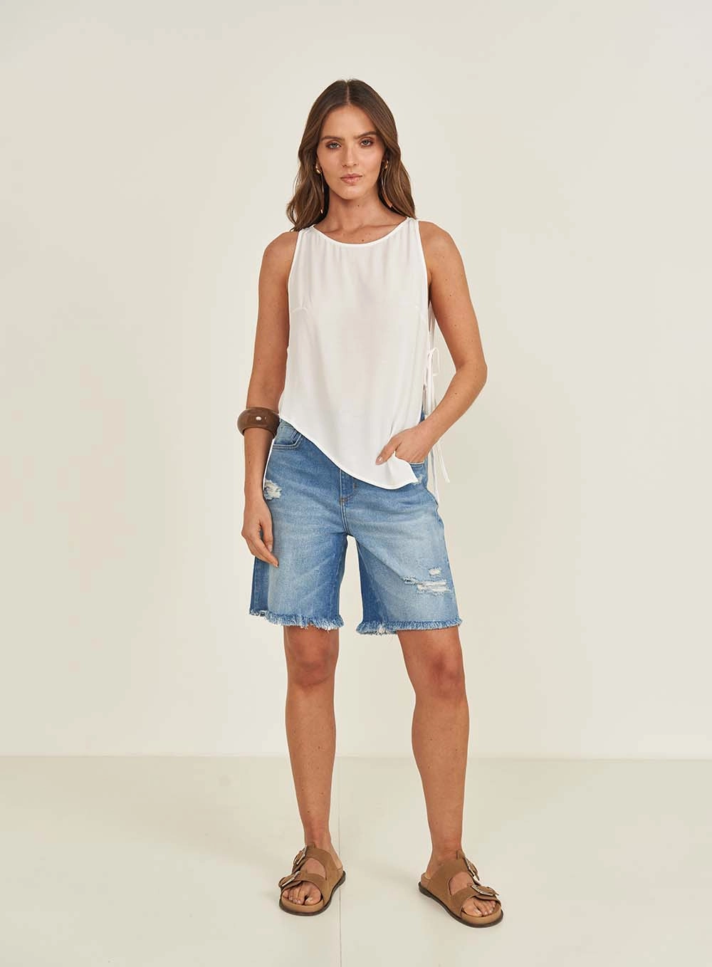 Bermuda Jeans Cancun Índigo