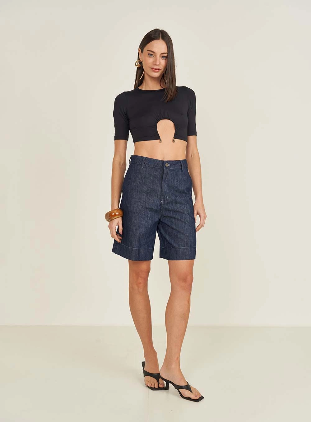 Bermuda Jeans Dubai Índigo