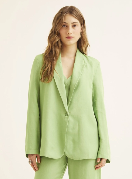 Blazer Alfaiataria De Linho